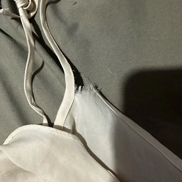 H&M Cream Ruffle Peplum Camisole - Picture 2 of 3